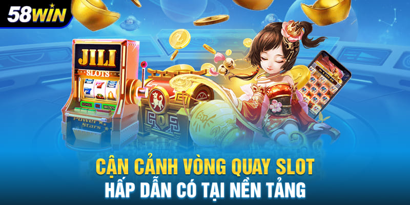 Cận cảnh vòng quay slot hấp dẫn có tại nền tảng