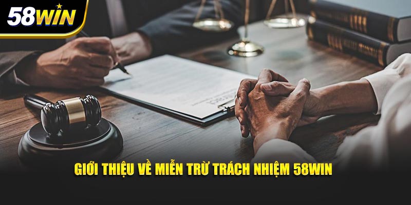Giới thiệu về miễn trừ trách nhiệm 58WIN