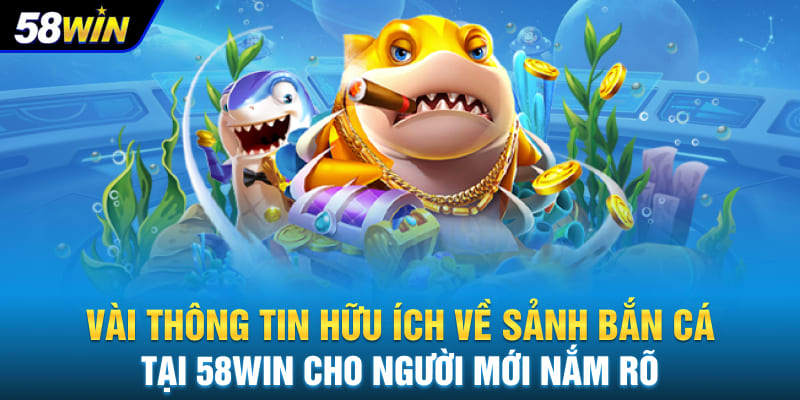 Vài thông tin hữu ích về sảnh bắn cá tại 58WIN cho người mới nắm rõ
